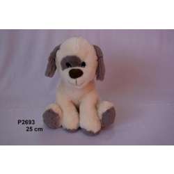PLUSZ PIES SIEDZĄCY Z ŁATKĄ NA OKU 23cm (P2693) - 3