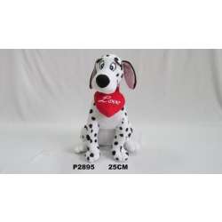 Plusz Pies dalmatyńczyk z sercem 26cm (P2895) - 3