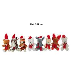 Plusz zwierzęta świąteczne 8 wzorów 12cm - 2