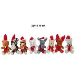 Zwierzęta świąteczne 15cm MIX