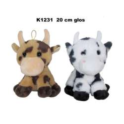 Maskotka Krowa 2 kolory 20cm 163790 SUN-DAY mix cena za 1 szt (K1231)