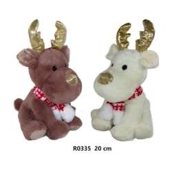 Maskotka Renifer 20cm 2 wzory 166715 SunDay mix cena za 1szt (R0335)