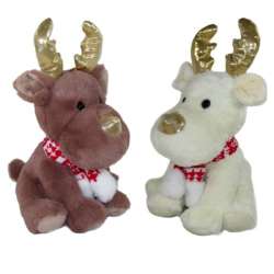 Maskotka Renifer 30cm 2 wzory 166739 mix cena za 1 szt (R0337)