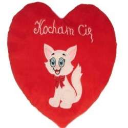 Serce Kocham Cię - Kot 25cm