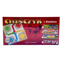Chińczyk - gra planszowa + domino MONEKS (5904083585056) - 1