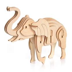 Puzzle Drewniane 3D Słoń - 1