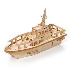 Puzzle Drewniane 3D Jacht - 1