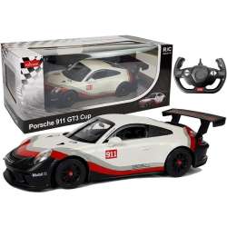 Auto R/C Porsche 911 GT3 CUP Rastar 1:14 białe - 1