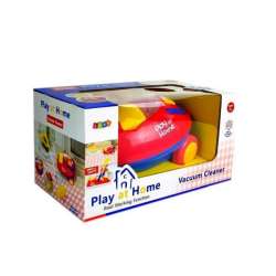 Duży odkurzacz czerwono żółty na baterie światła dźwięki Lean Toys (6581) - 1
