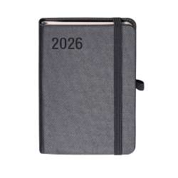 Kalendarz 2026 A6 Rubi grafitowy TDW