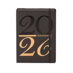 Kalendarz 2026 Kraft A5 dzienny czarny