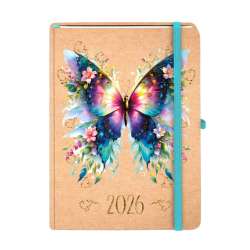 Kalendarz 2026 A5 Kraft TNS Motyl