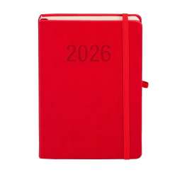 Kalendarz 2026 A5 Memofix DNS czerwony