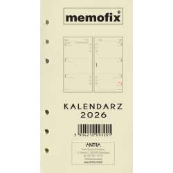 Wkład kalendarzowy 2026 Memofix B6 TDW