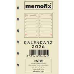 Wkład kalendarzowy 2026 Memofix A6 TNS