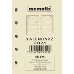 Wkład kalendarzowy 2026 Memofix A7 TNS - 1