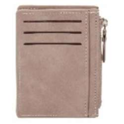 Portfel na karty z suwakiem szary
