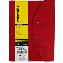 Organizer Memofix B6 nubuk czerwony