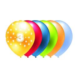 Balon metalik nadruk 3 5szt