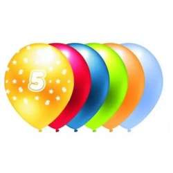 Balon metalik 5 mix kolorów 5szt