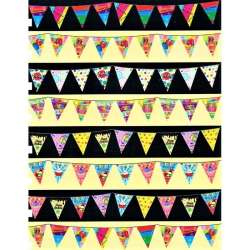 Baner urodzinowy Happy Birthday Flagi - 1