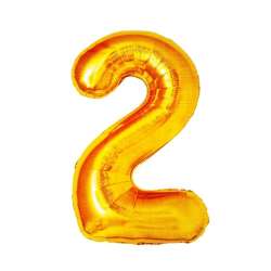 Balon foliowy złoty 2 (BAL82) - 1