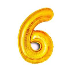 Balon foliowy złoty 6 (BAL90) - 1