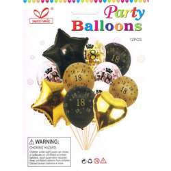 Zestaw balonów "18", 30-46cm, 11 szt. BSC-426-18 (BAL124) - 1