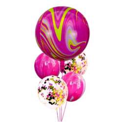 Zestaw balonów różowych 30-56cm 5szt BCF-181 (BAL107) - 1