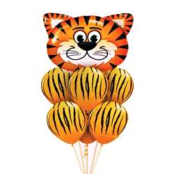 Zestaw balonów Tygrys 30-70 cm 7 szt. BCS-624 (BAL144) - 1