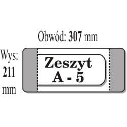 Okładka zeszytowa A5 (50szt) IKS (IKS ZESZYTA5) - 1