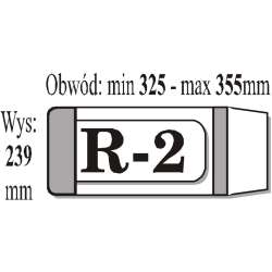 Okładka książkowa regulowana R2 (50szt) IKS (IKS R2) - 1