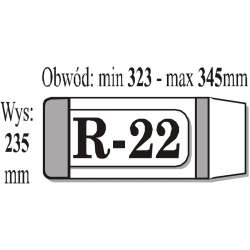 Okładka książkowa regulowana R22 (50szt) IKS (IKS R22)