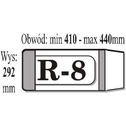 Okładka książkowa regulowana R8 (50szt) IKS (IKS R8) - 1