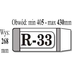 Okładka książkowa regulowana R33 (50szt) IKS (IKS R33) - 1