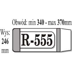 Okładka książkowa regulowana R555 (50szt) IKS (IKS R555) - 1