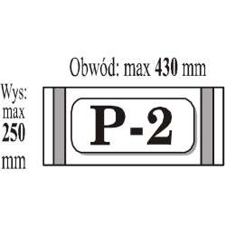 Okładka przylepiana P2 - Format B5 (50szt) IKS (IKS P2 B5) - 1