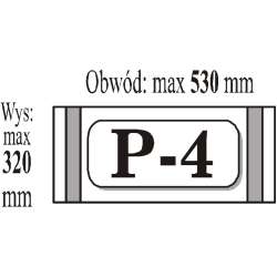 Okładka przylepiana P4 - Format A4 (50szt) IKS (IKS P4 A4)