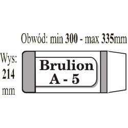 Okładka zeszytowa brulion A5 (50szt) IKS (IKS BRULION A5)