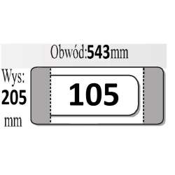 Okładka książkowa nr 105 (50szt) IKS (IKS OK 105) - 1