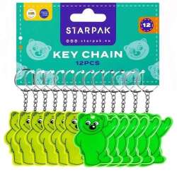 Brelok odblaskowy Miś 7cm (12szt)