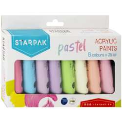 Farby akrylowe 8 kolorów 25ml pastel p6 STARPAK (484978)