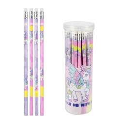 Ołówek z gumką HB Unicorn (48szt)