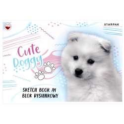 Blok rysunkowy A4/20K biały Cute Doggy (20szt) - 1