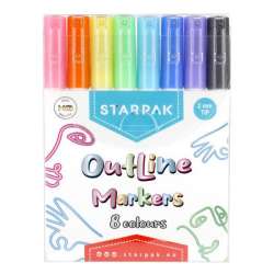 Marker konturowy metaliczny 8 kolorów Outline STARPAK (497706) - 1