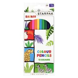 Kredki ołówkowe 12 kolorów Safari (501767) - 1