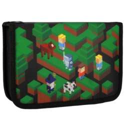Piórnik 1 zamek 2 klapki z wyposażeniem Pixel Game STARPAK (506182) - 1