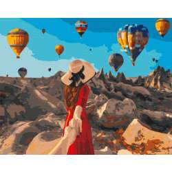 Obraz Malowanie po numerach - Podróżnik z Kapadocji (GXP-837505) - 1