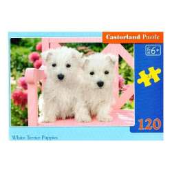 Puzzle 120 White Terrier Puppies CASTOR (GXP-651860) - 1