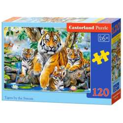 Puzzle 120 Tigers by the Stream CASTOR - 1